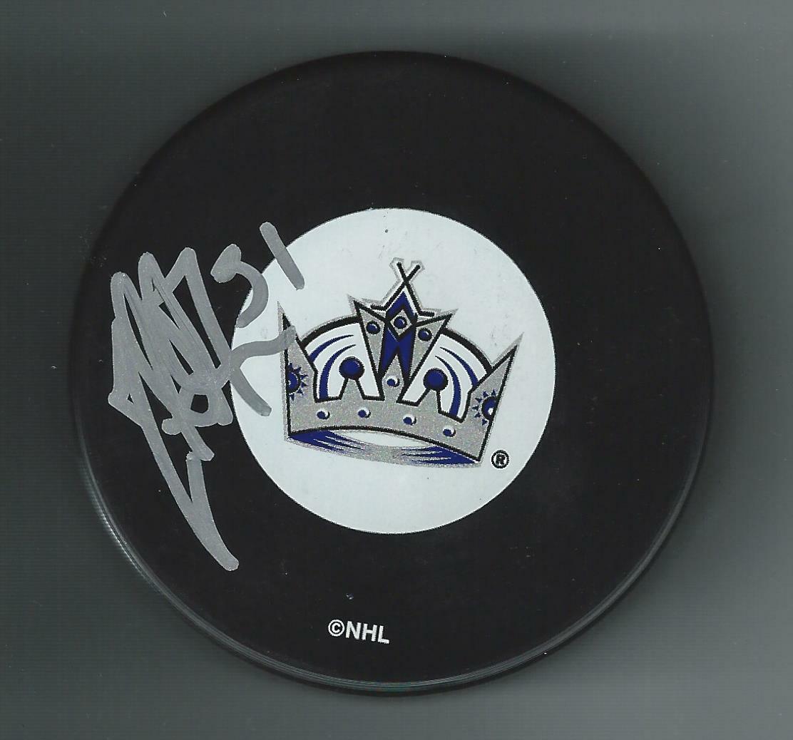 Jared Aulin Signed Los Angeles Kings Puck