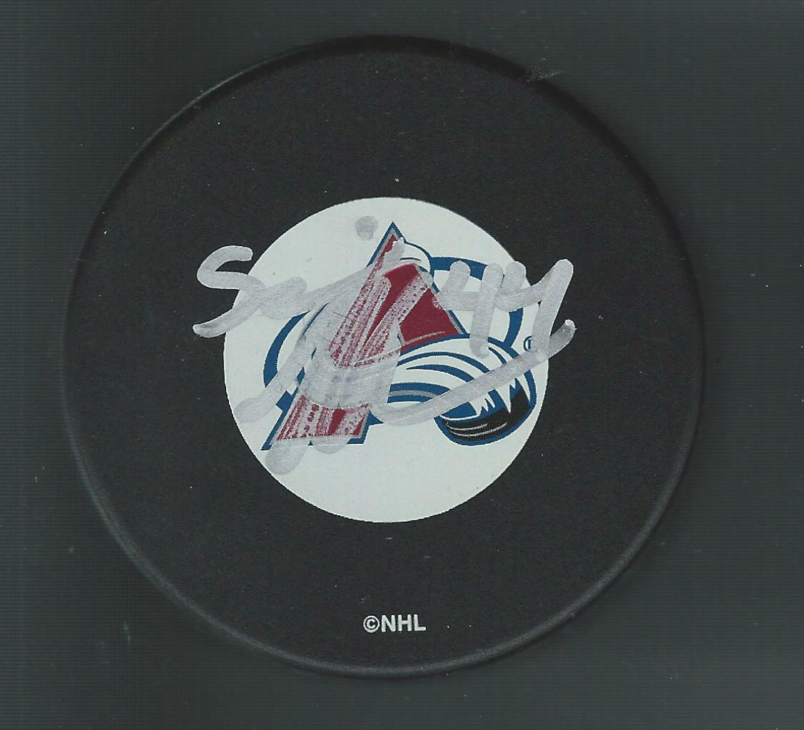 Sami Helinus Signed Colorado Avalanche Puck