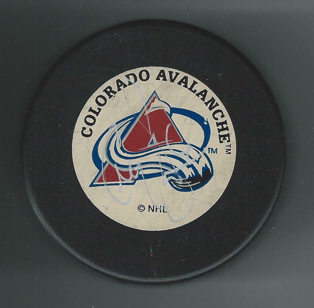 Craig Wolanin Signed Colorado Avalanche Trench Puck