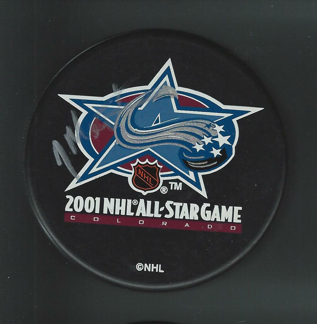 Jacques Martin Signed 2001 NHL All Star Game Puck Ottawa Senators