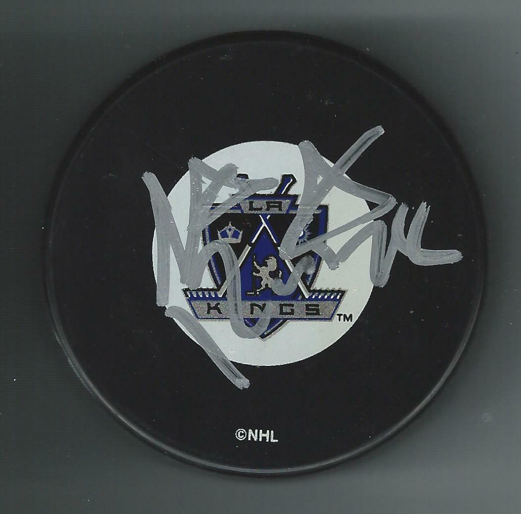 Steve Reinprecht Signed Los Angeles Kings Puck