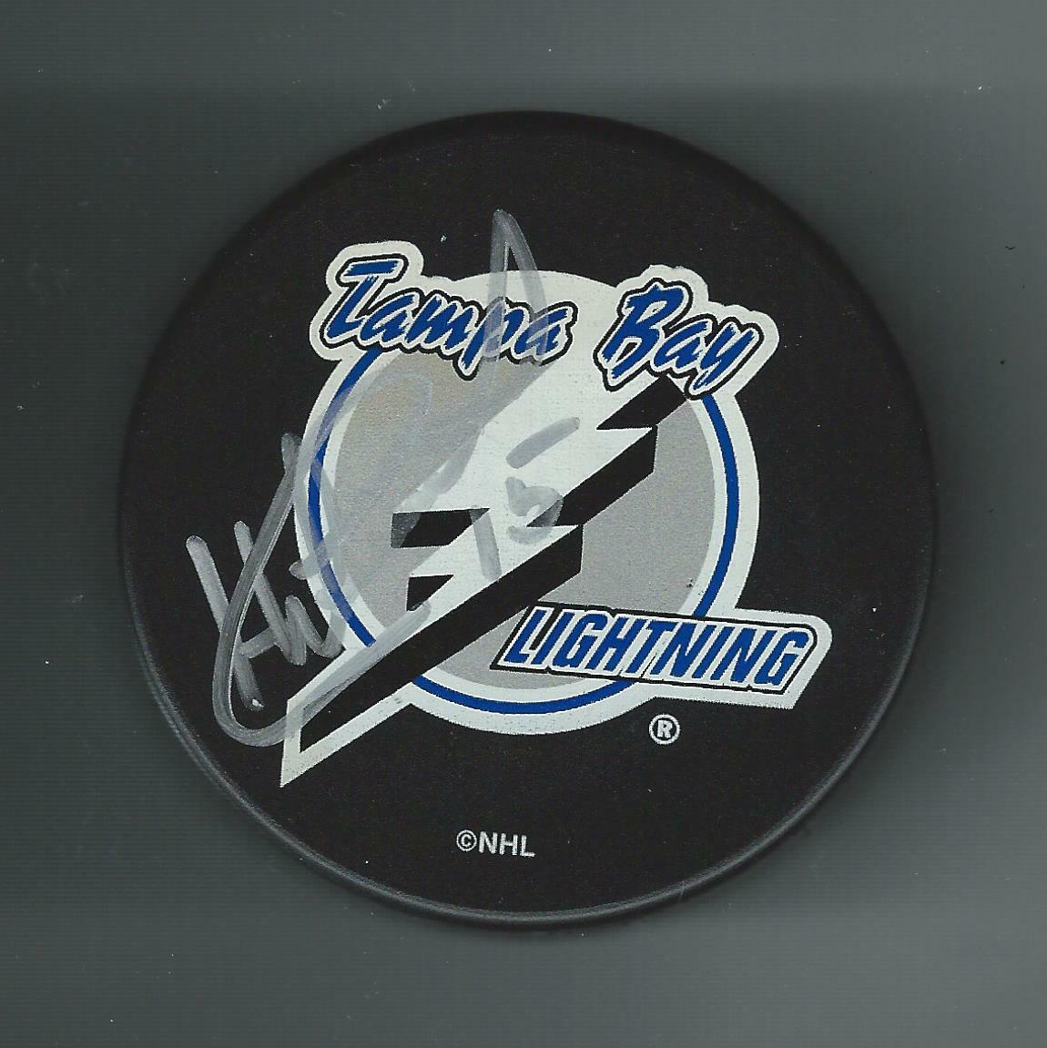 Nikita Alexeev Signed Tampa Bay Lightning Souvenir Puck