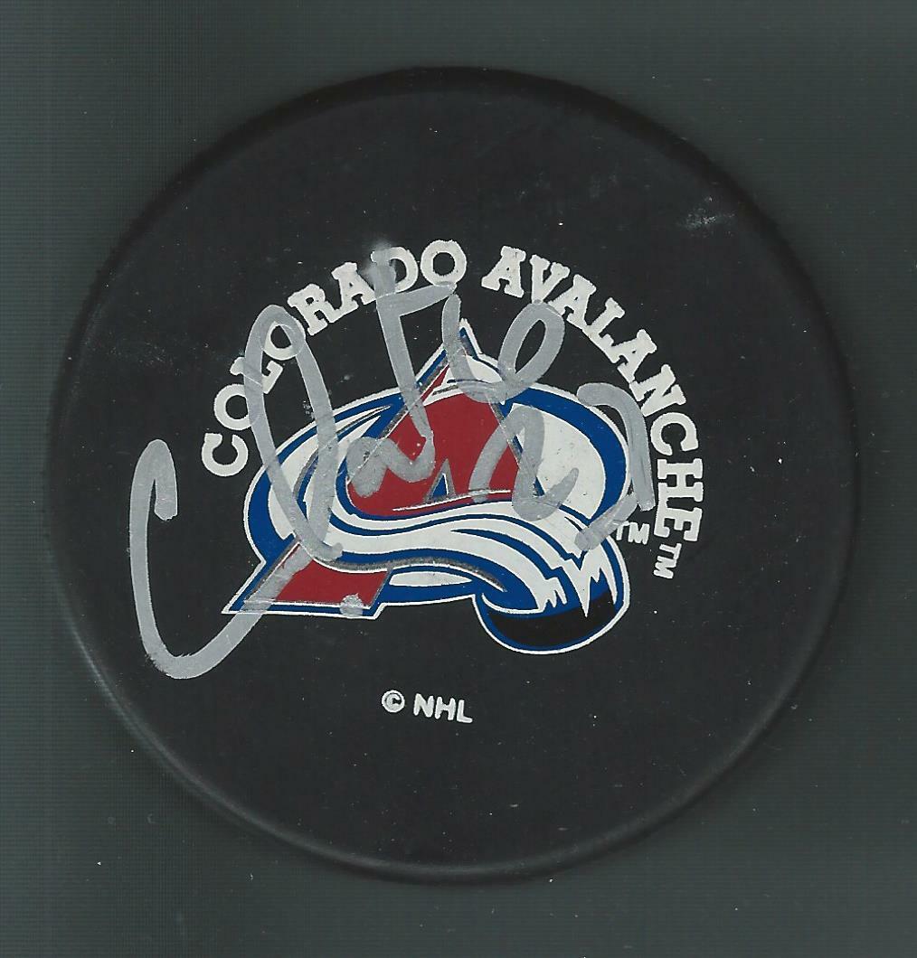 Christian Matte Signed Colorado Avalanche Souvenir Puck