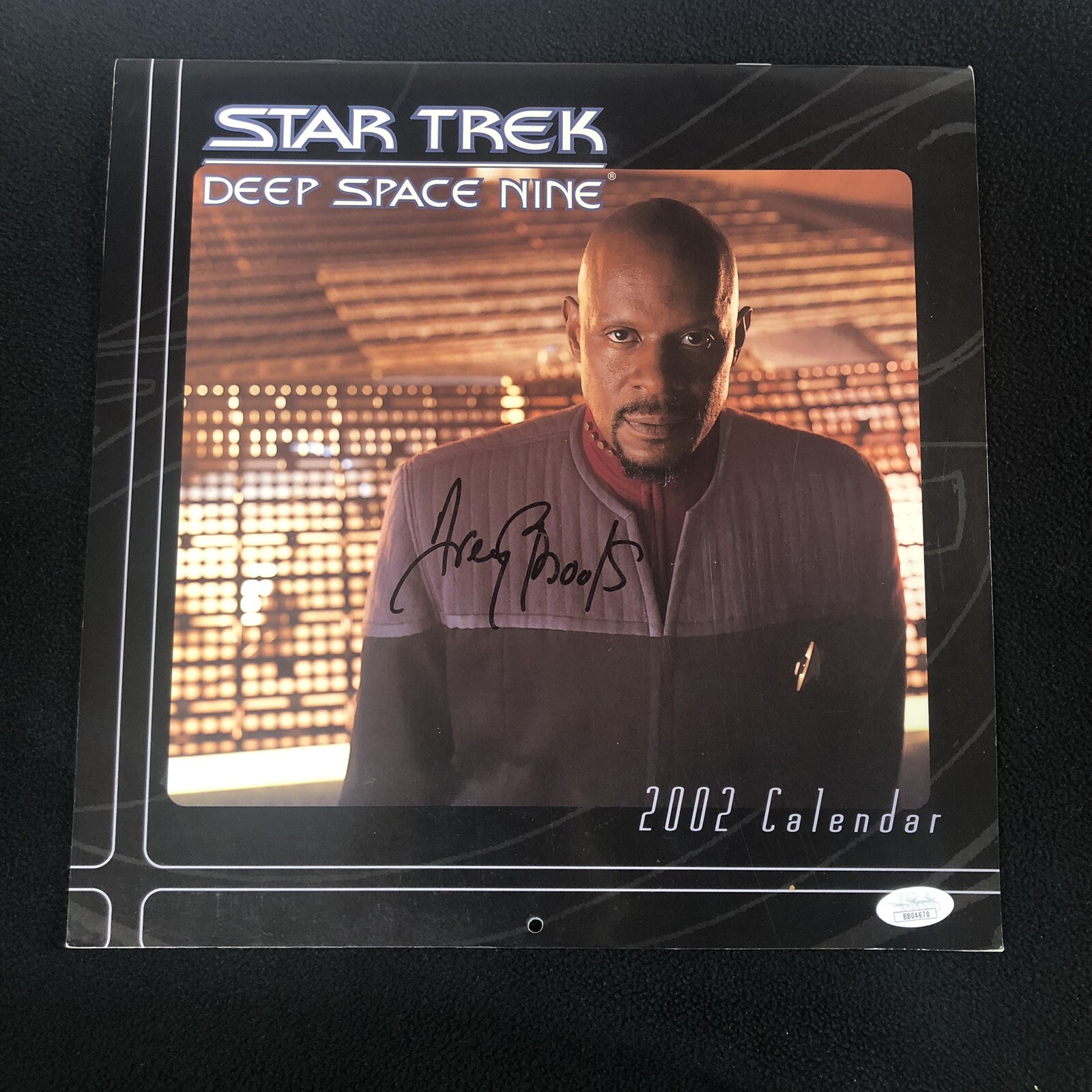 Star Trek Deep Space Nine Cast Signed Calendar JSA COA Avery Brooks +4