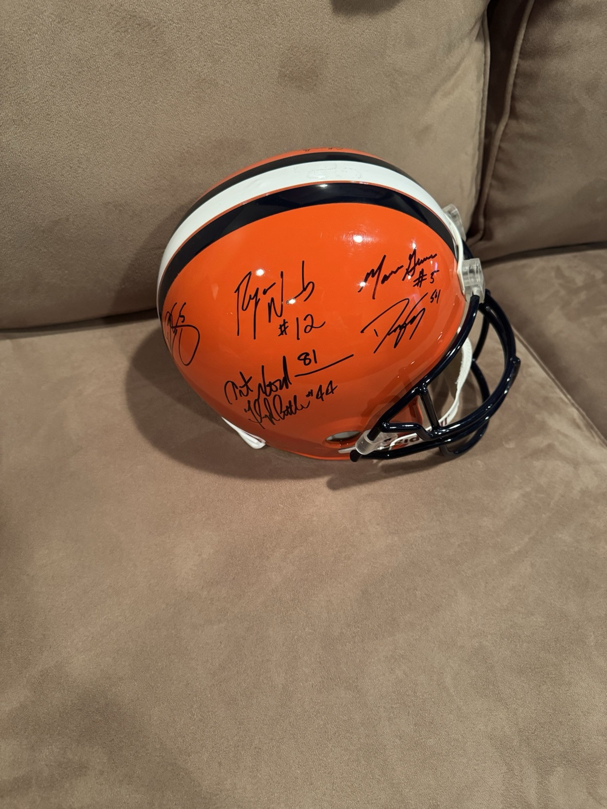 SYRACUSE Football Legends F/S Helmet Signed By 13 JSA Little Monk Freeney Mcnabb