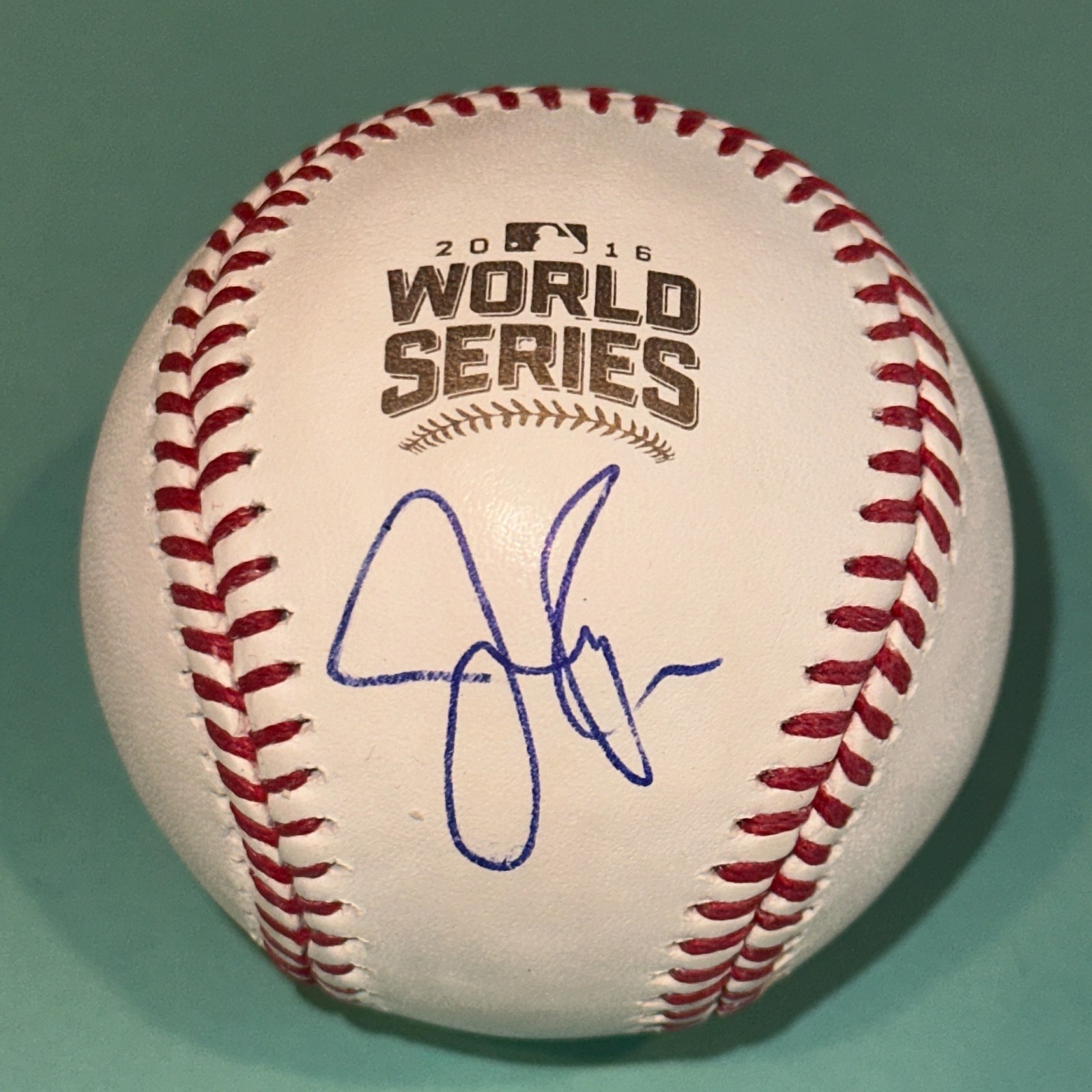 JEREMY PIVEN Signed Official 2016 WORLD SERIES Baseball Beckett (BAS)
