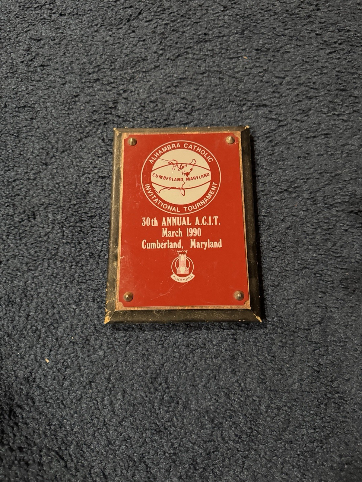 Personally Owned Lawrence Moten Award Syracuse University Basketball Signed
