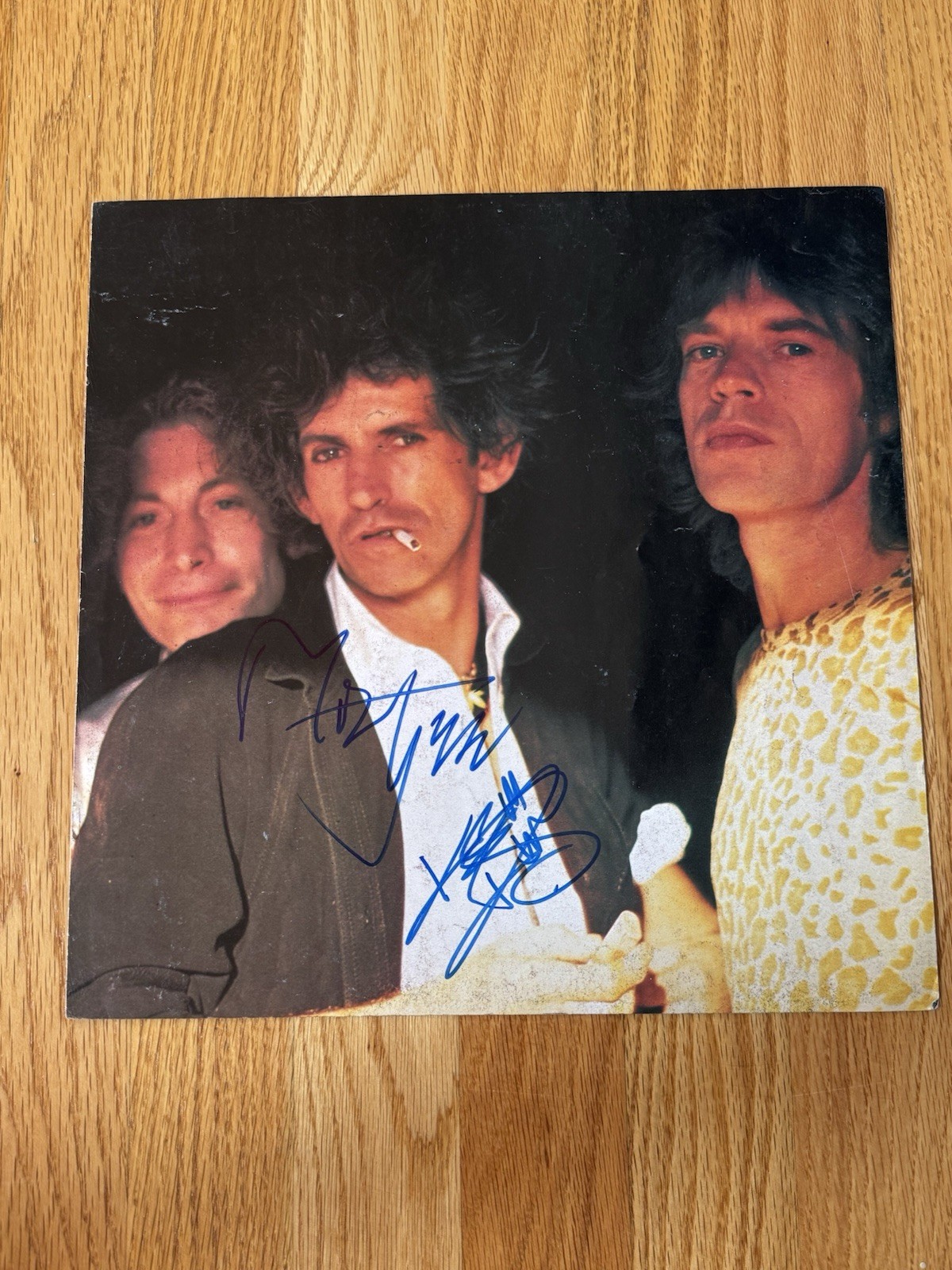 Rolling Stones Program Insert signed by Keith Richards Mick Jagger Beckett + 2