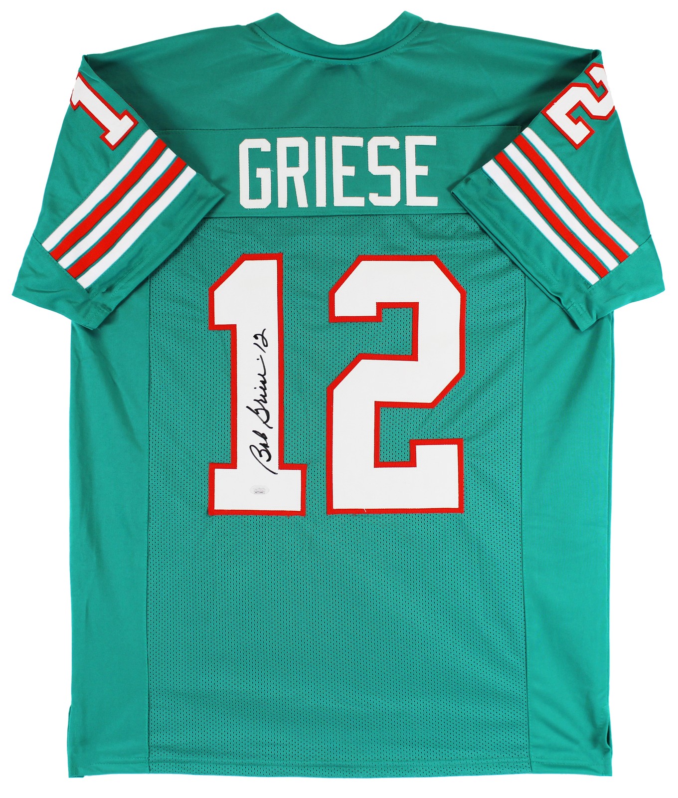 Bob Griese Authentic Signed Teal Pro Style Jersey Autographed JSA 2