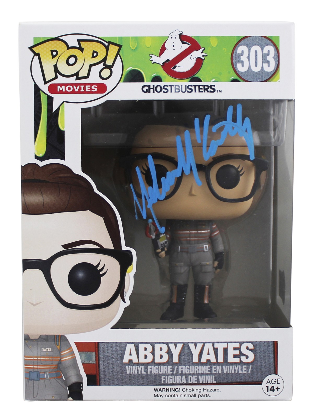 MELISSA MCCARTHY GHOSTBUSTERS SIGNED ABBY #303 FUNKO POP FIGURE BAS #BP97380 COLLECTIBLE MEMORABILIA