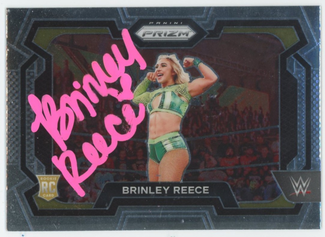 BRINLEY REECE WWE AUTHENTIC SIGNED 2024 PANINI PRIZM #36 CARD BAS #BS86882 COLLECTIBLE MEMORABILIA
