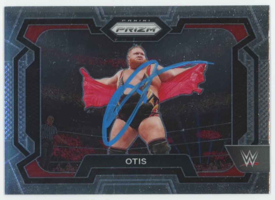 Otis WWE Authentic Signed 2024 Panini Prizm #85 Card BAS #BS86868