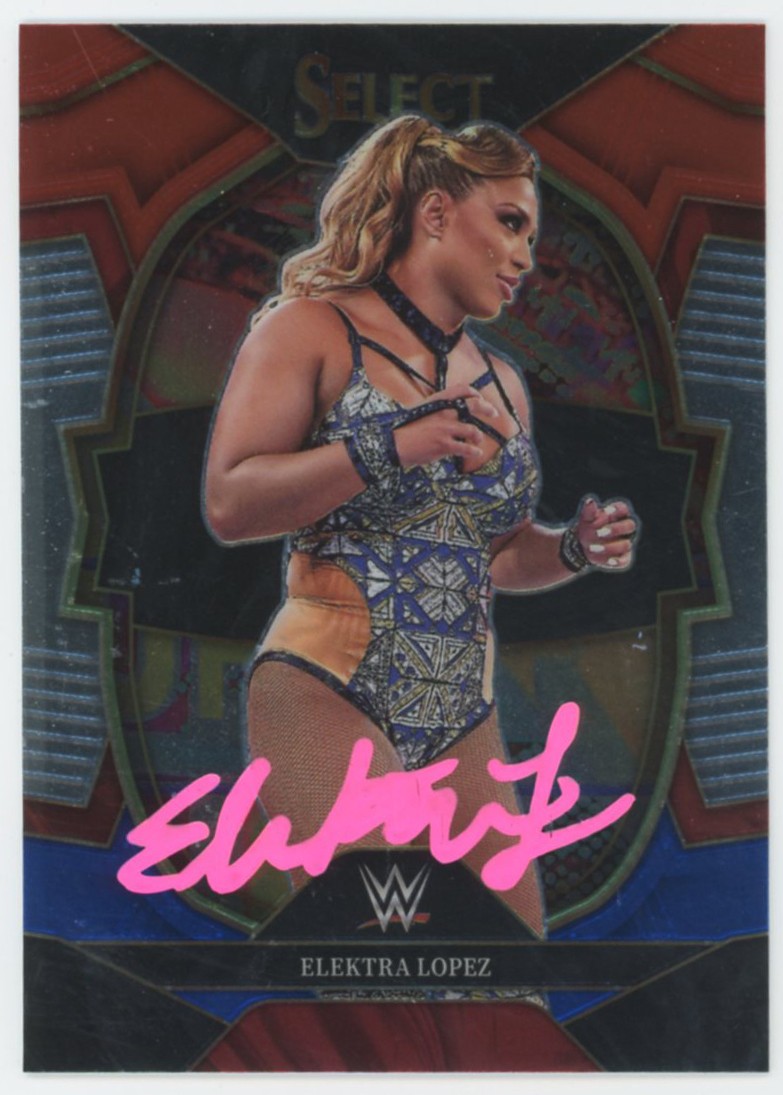 Elektra Lopez WWE Authentic Signed 2023 Panini Select #73 Card BAS #BS86743
