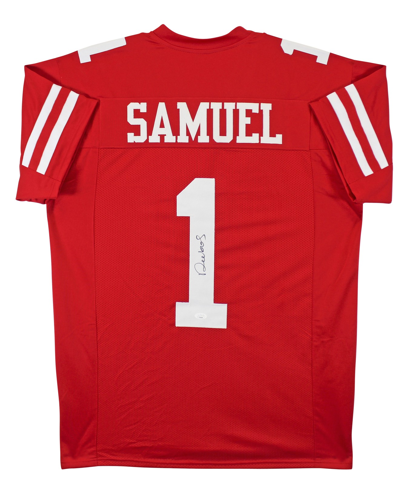 Deebo Samuel Authentic Signed Red Pro Style Jersey Autographed JSA 3