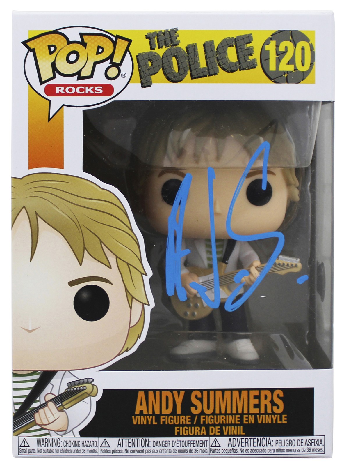 Andy Summers The Police Signed #120 Funko Pop Vinyl Figure BAS #BU55096