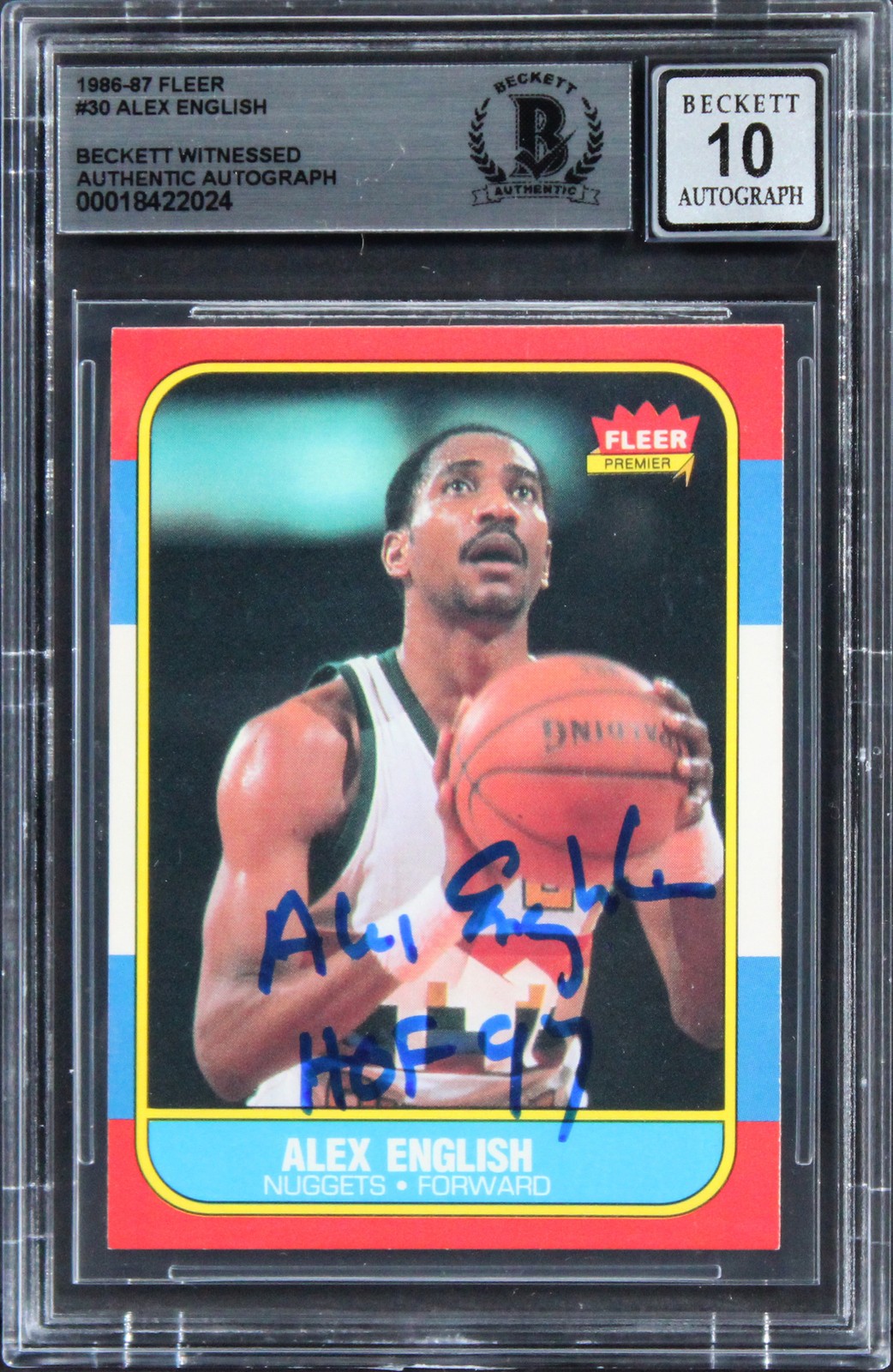 Nuggets Alex English 
