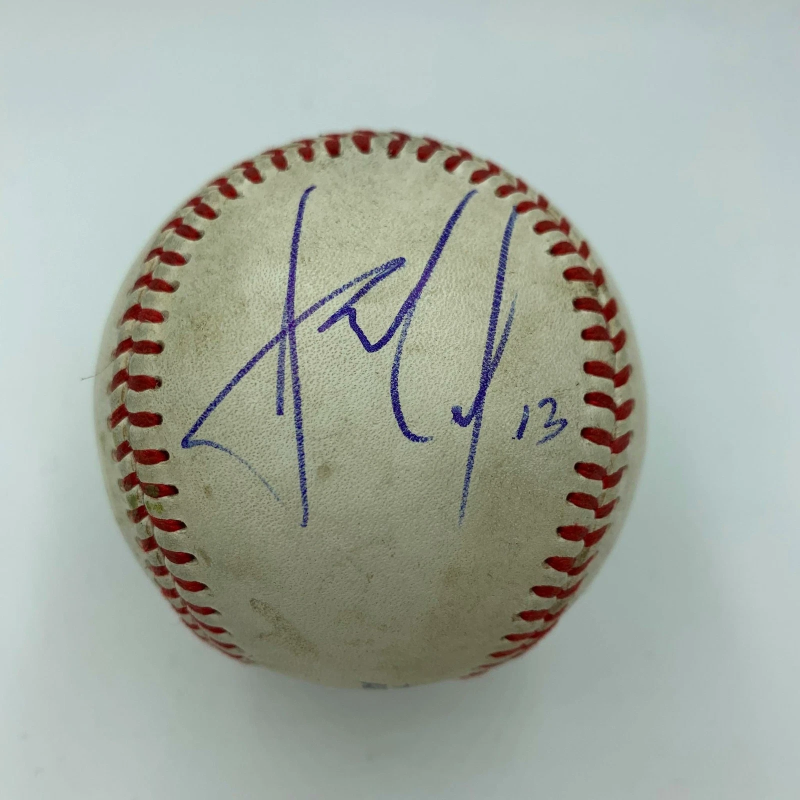 Andres Gimenez Pre Rookie Signed Game Used Arizona Fall League Baseball PSA DNA