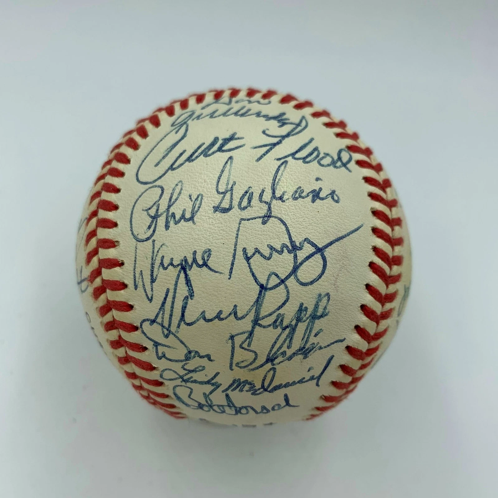 Stunning St. Louis Cardinals Hall Of Famers & Legends Multi Signed Baseball JSA