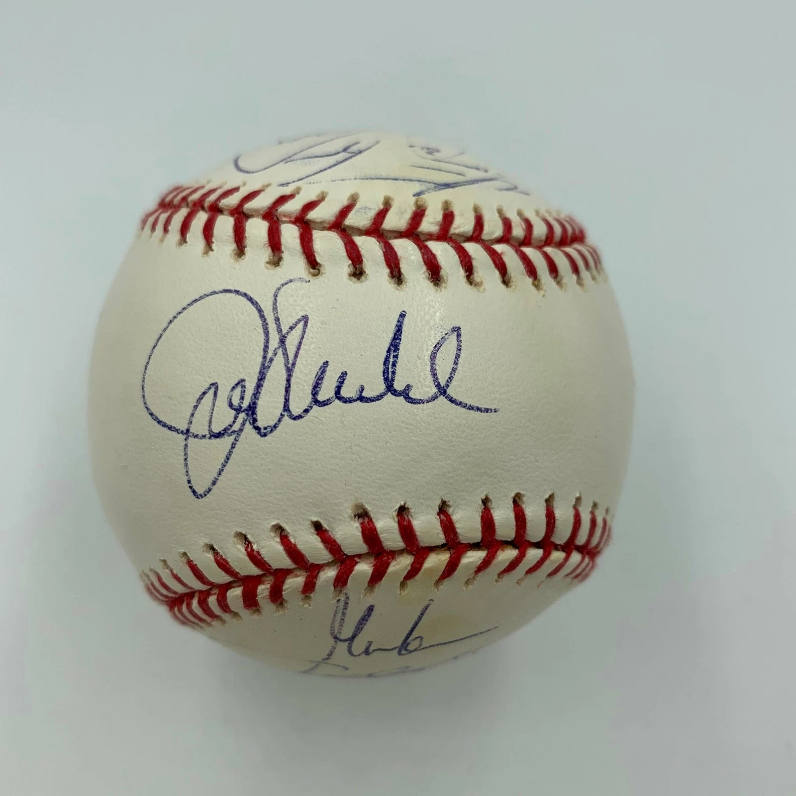 Rare 2008 Tampa Bay Rays AL Champs Team Signed World Series Baseball