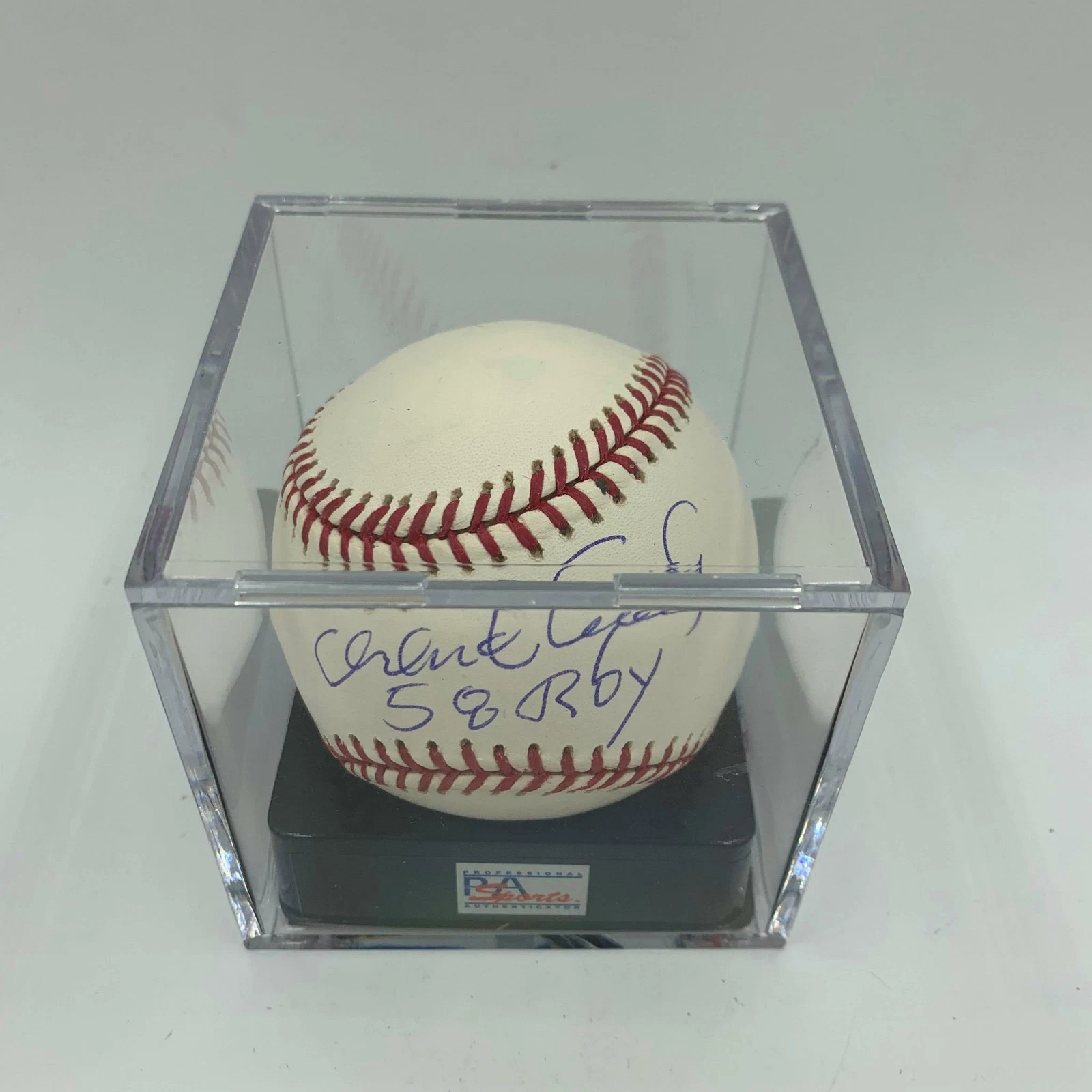 Orlando Cepeda 1958 Rookie Of The Year Signed MLB Baseball PSA DNA Graded MINT 9