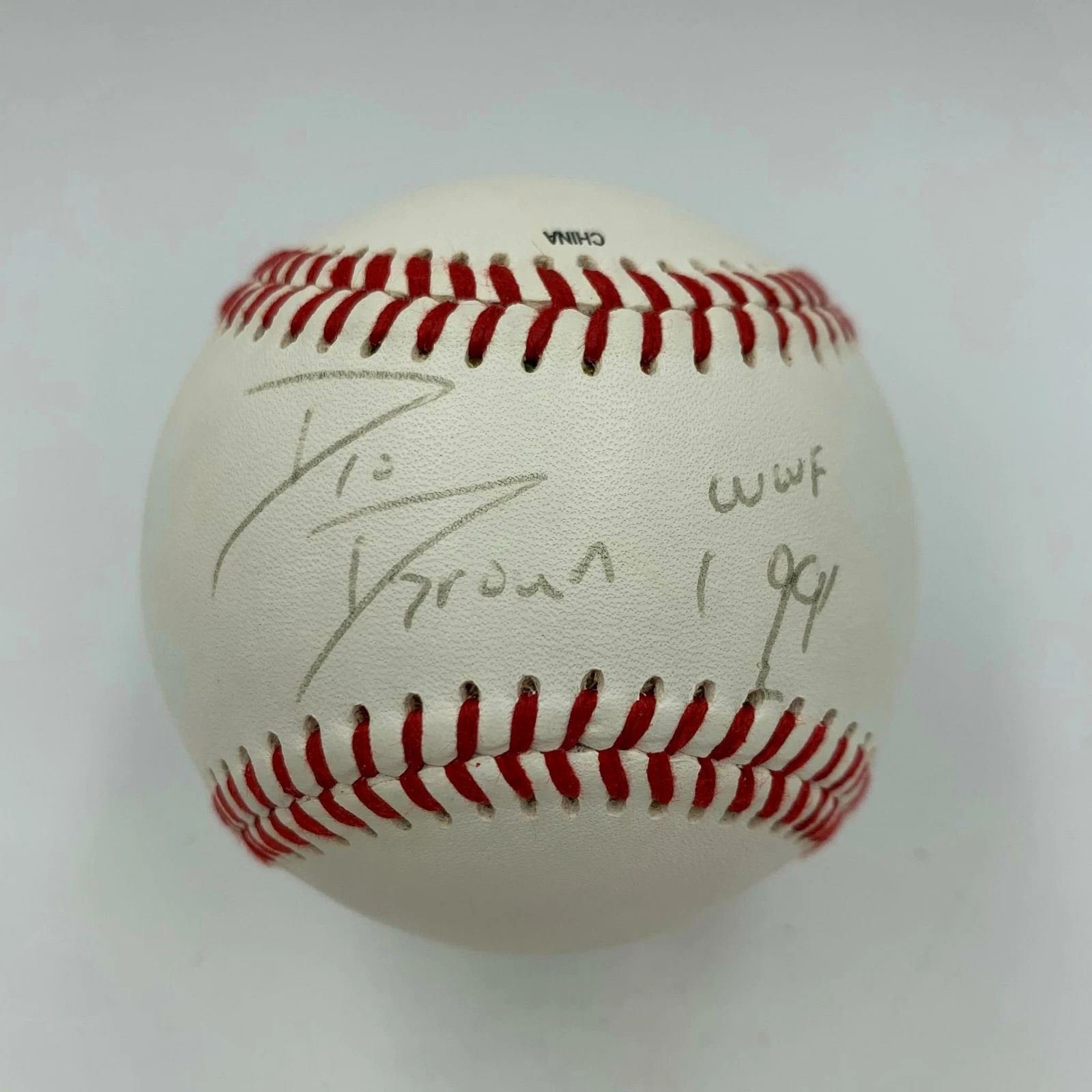 D'Lo Brown Signed Autographed Baseball WWE Wrestling With JSA COA