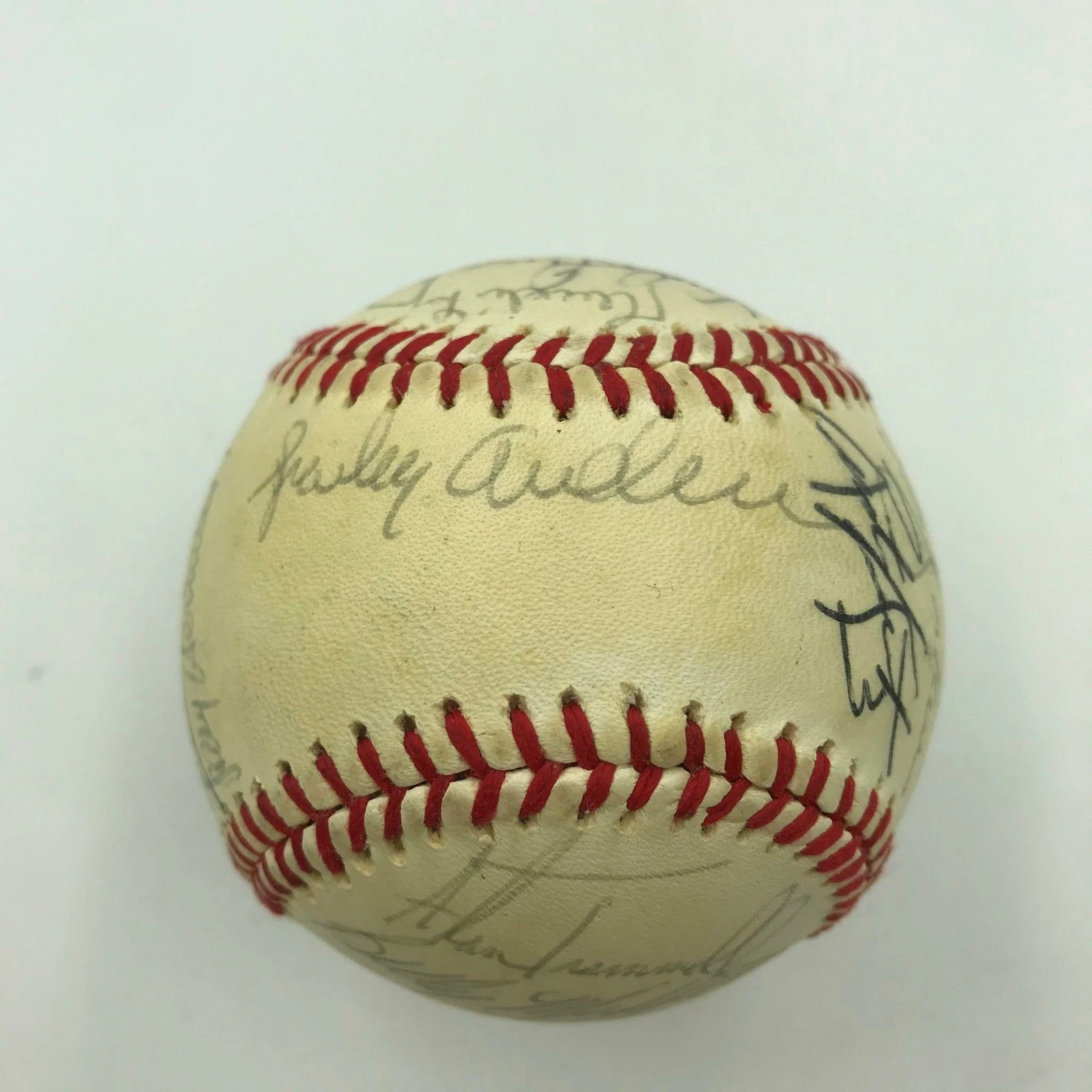 1985 Detroit Tigers Team Signed Official American League Baseball With JSA COA