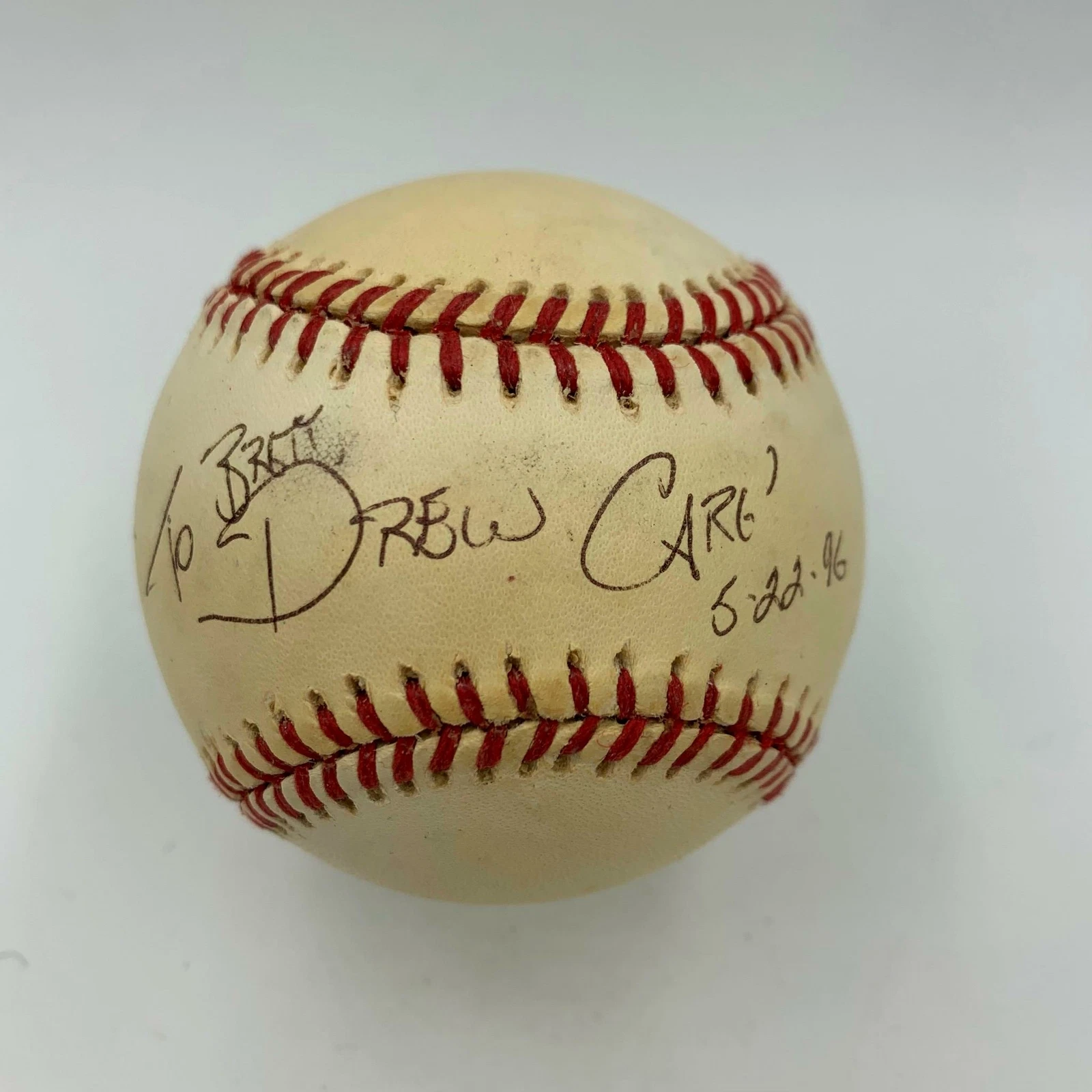 Drew Carey Signed American League Baseball JSA COA Celebrity