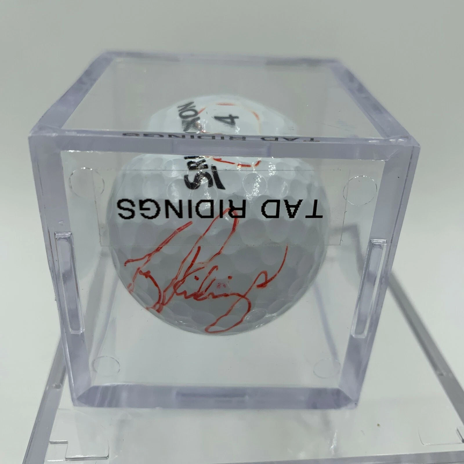 Tag Ridings Signed Autographed Golf Ball PGA With JSA COA