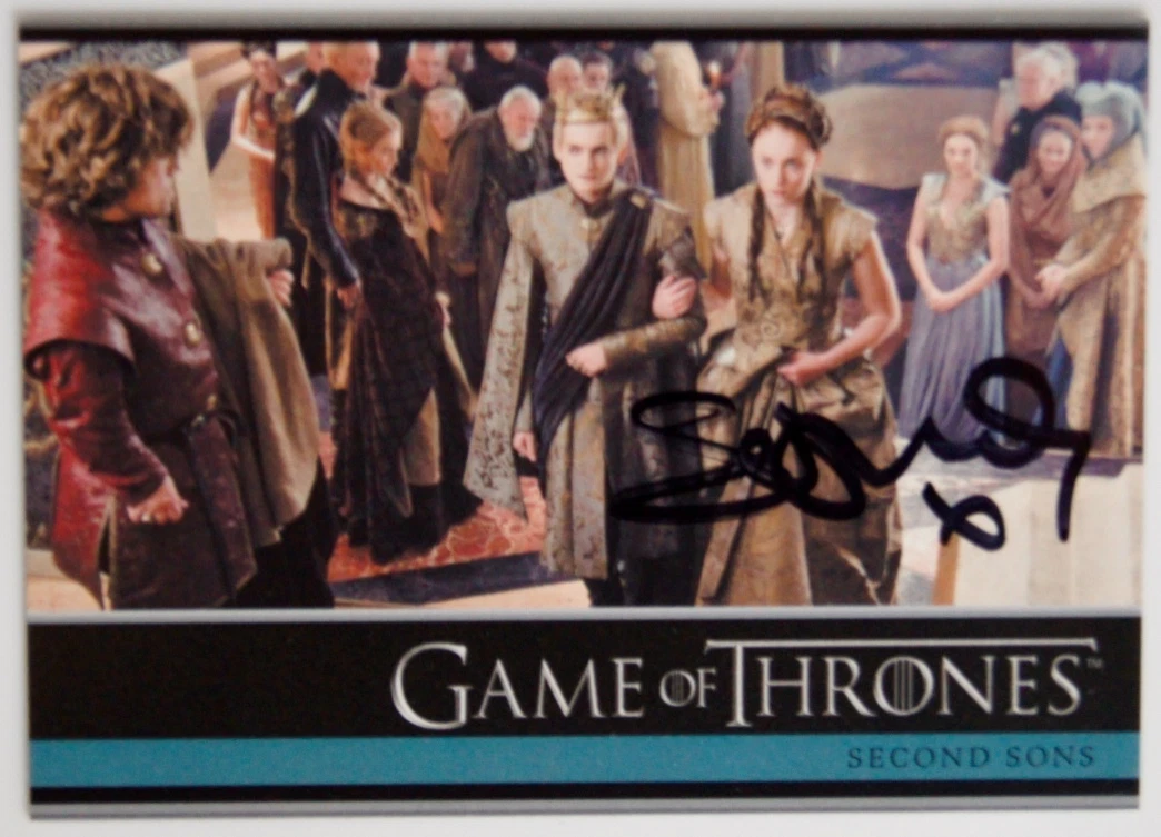 SOPHIE TURNER SANSA STARK SIGNED TRADING CARD JSA CERTIFIED GAME OF THRONES AUTO