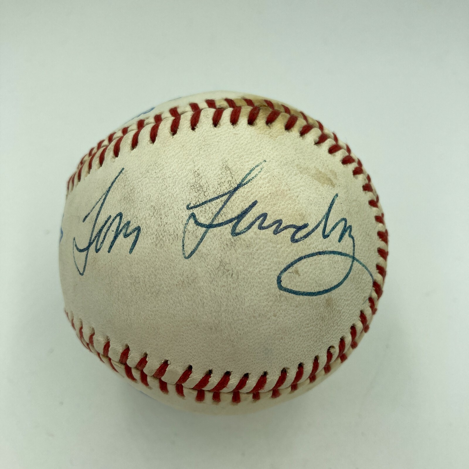Rare Tom Landry Single Signed Autographed Baseball Dallas Cowboys NFL JSA COA