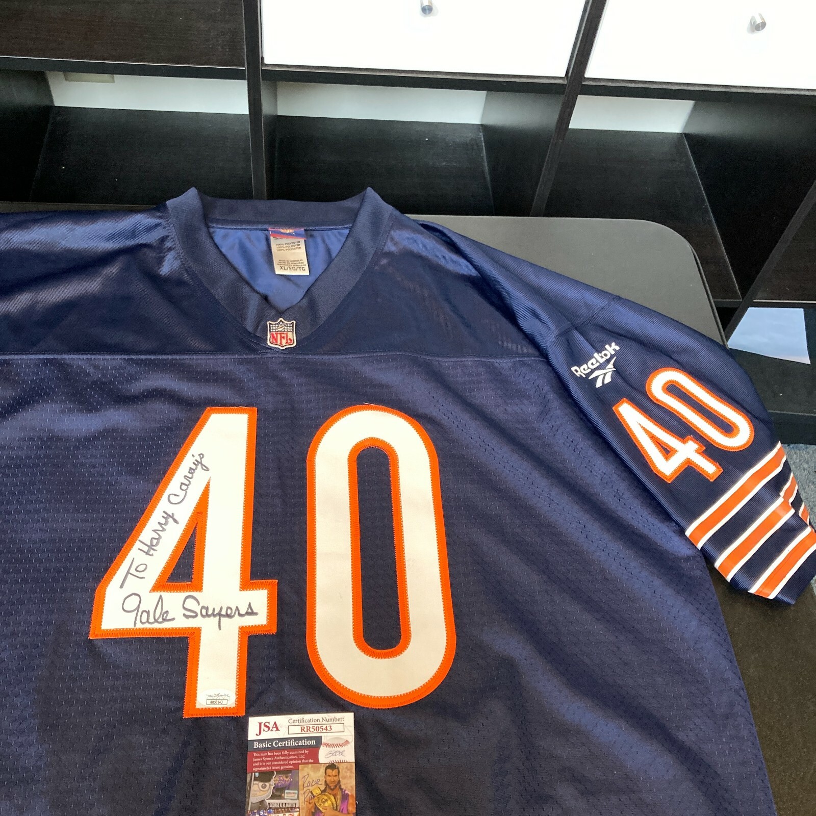 Gale Sayers Signed Chicago Bears Jersey 