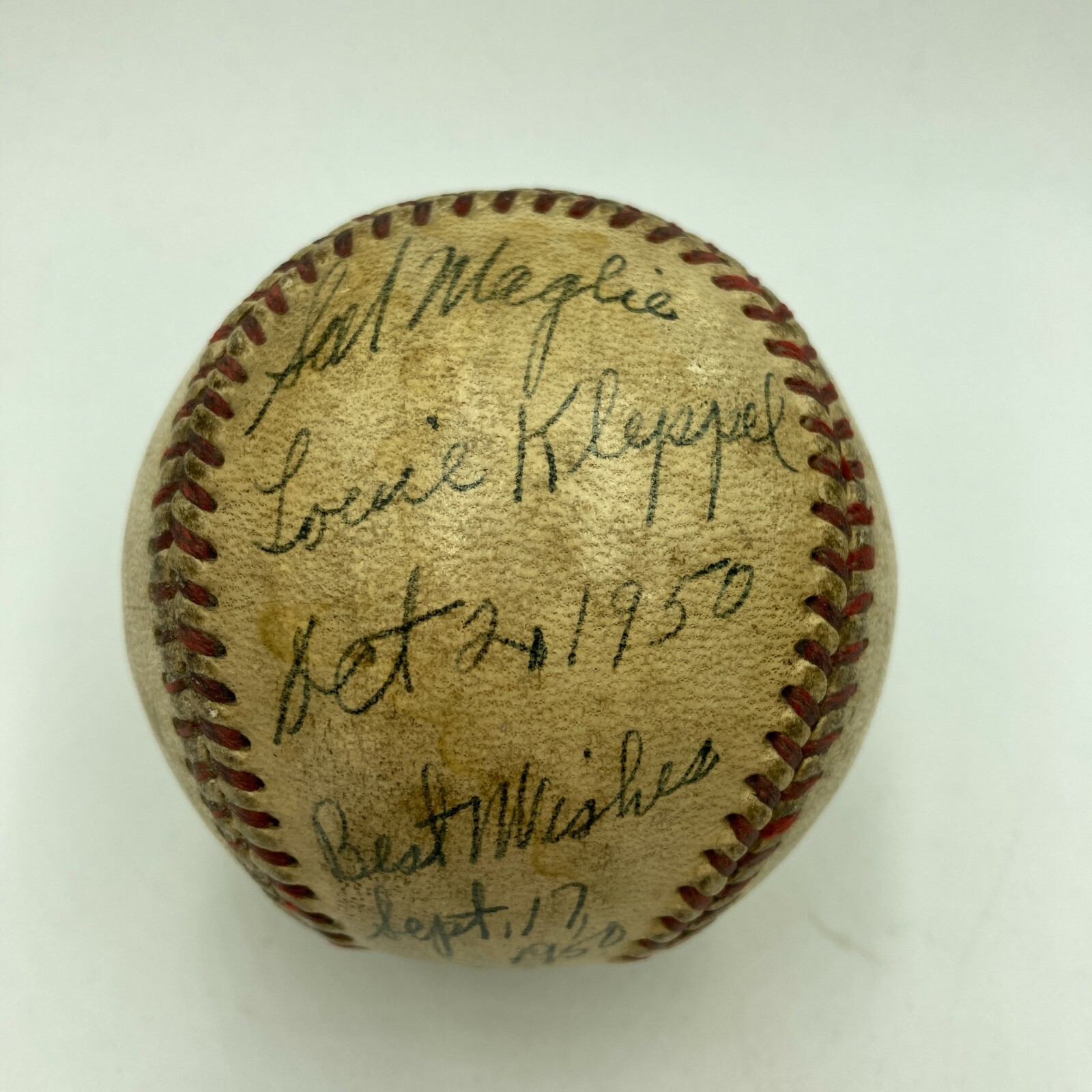 Sal Maglie Signed 9-17-1950 