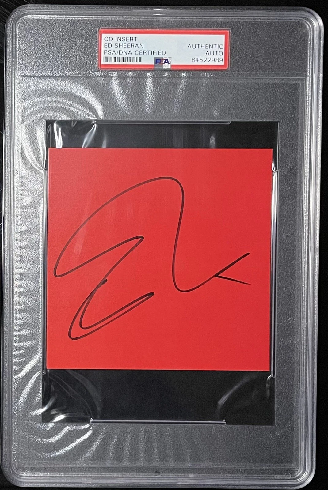 ED SHEERAN SIGNED = EQUALS CD COVER CARD PSA DNA CERTIFIED AUTOGRAPH BOLD SIG
