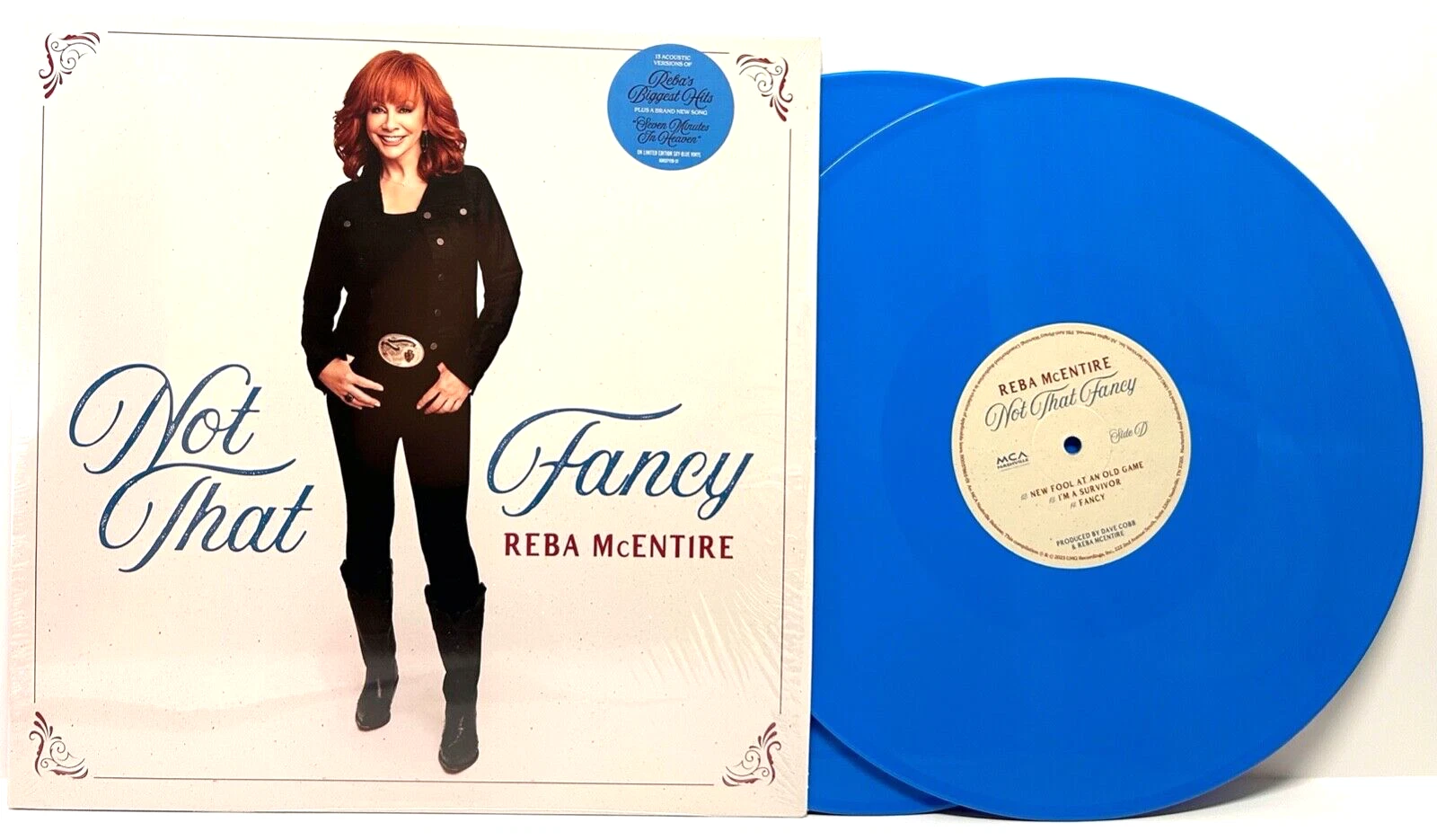 REBA MCENTIRE Signed Autograph LP Cover 