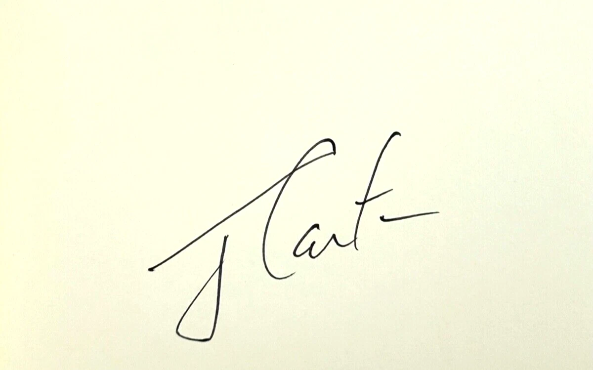 JIMMY CARTER Signed Autograph Book 