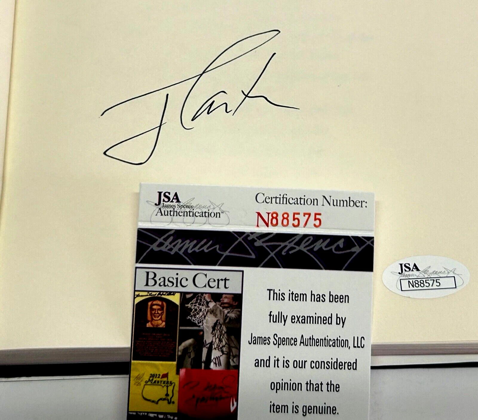 JIMMY CARTER Signed Autograph Book 