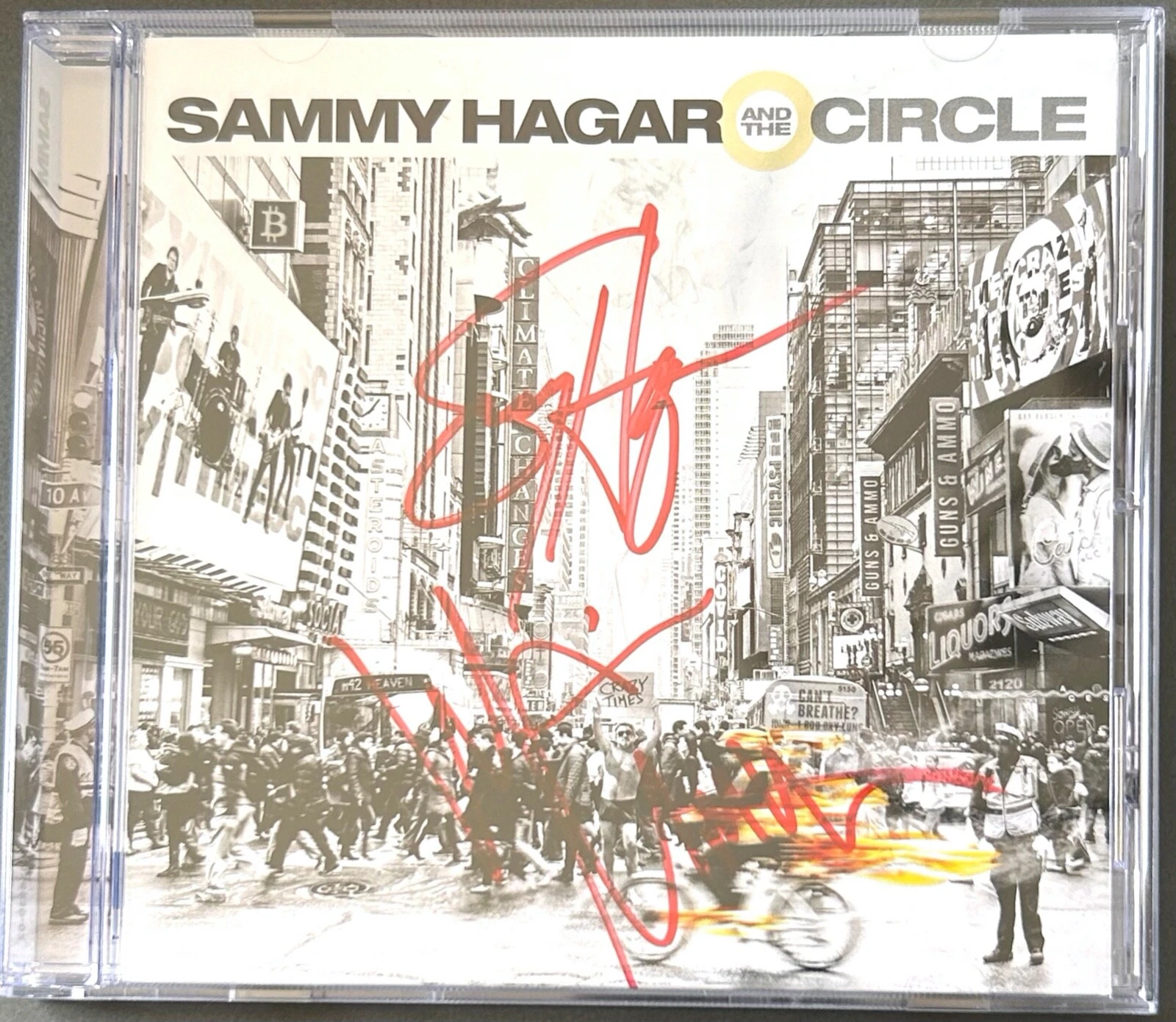 SAMMY HAGAR MICHAEL ANTHONY Signed Auto CD 
