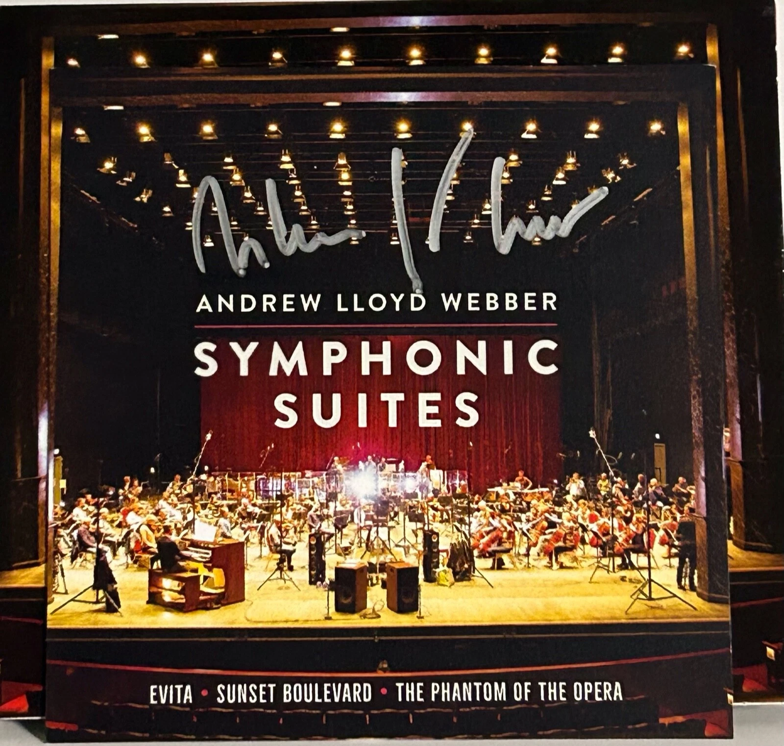 ANDREW LLOYD WEBBER Signed Autograph CD Insert 