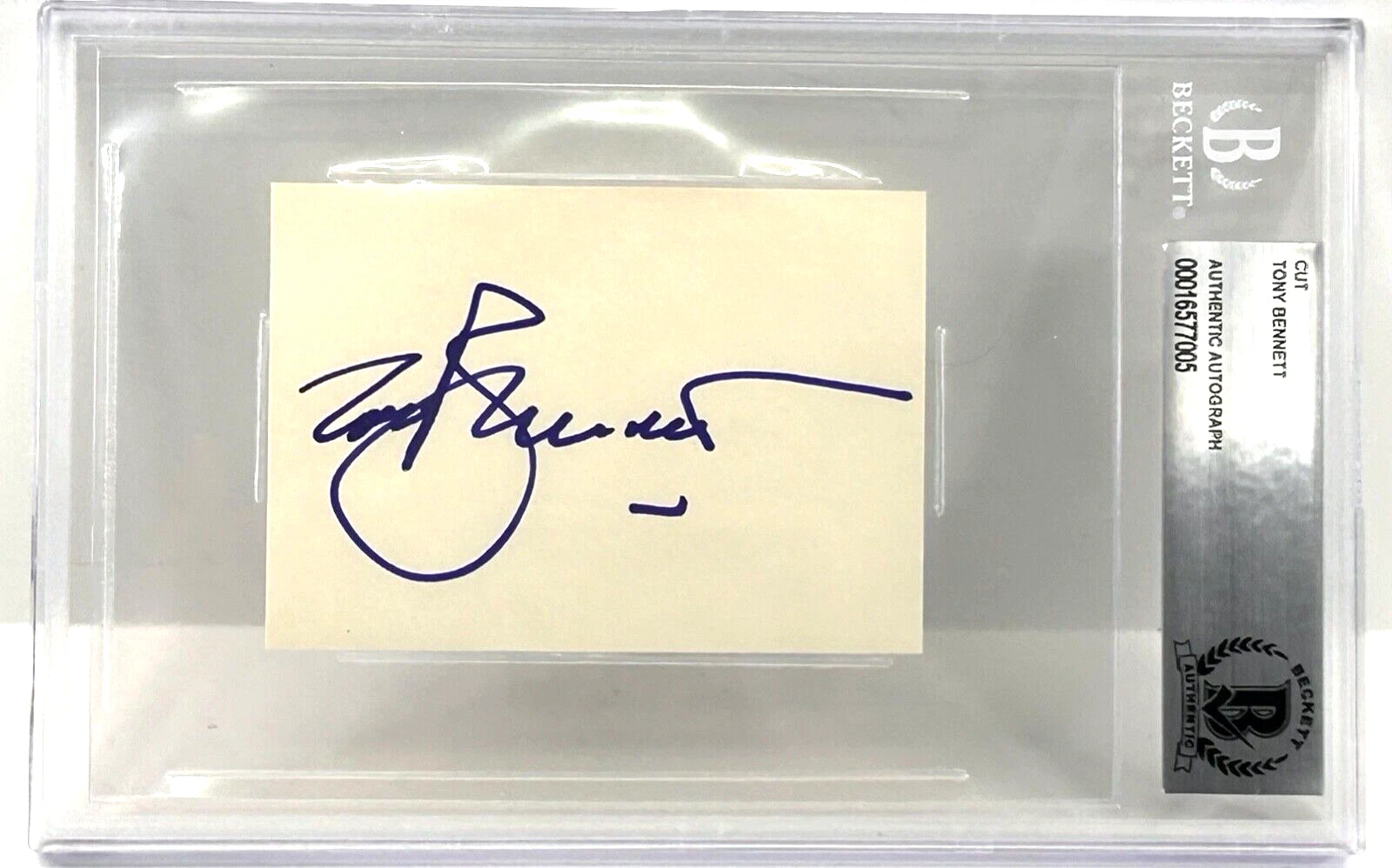 TONY BENNETT Signed Autograph Slabbed Encapsulated Album Page BAS