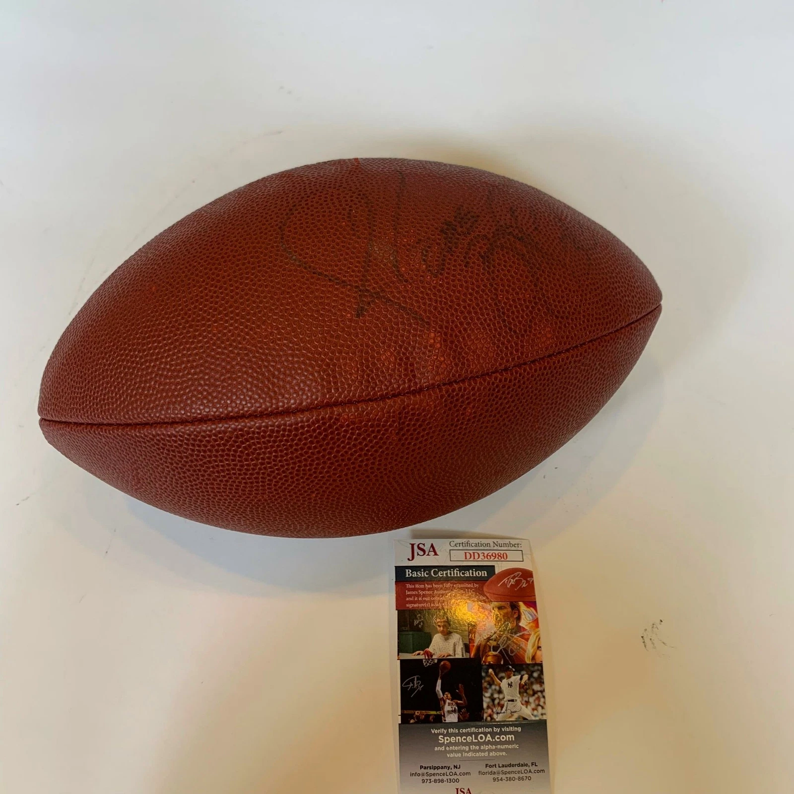 Jerome Bettis Signed Autographed Authentic Wilson NFL Football With JSA COA