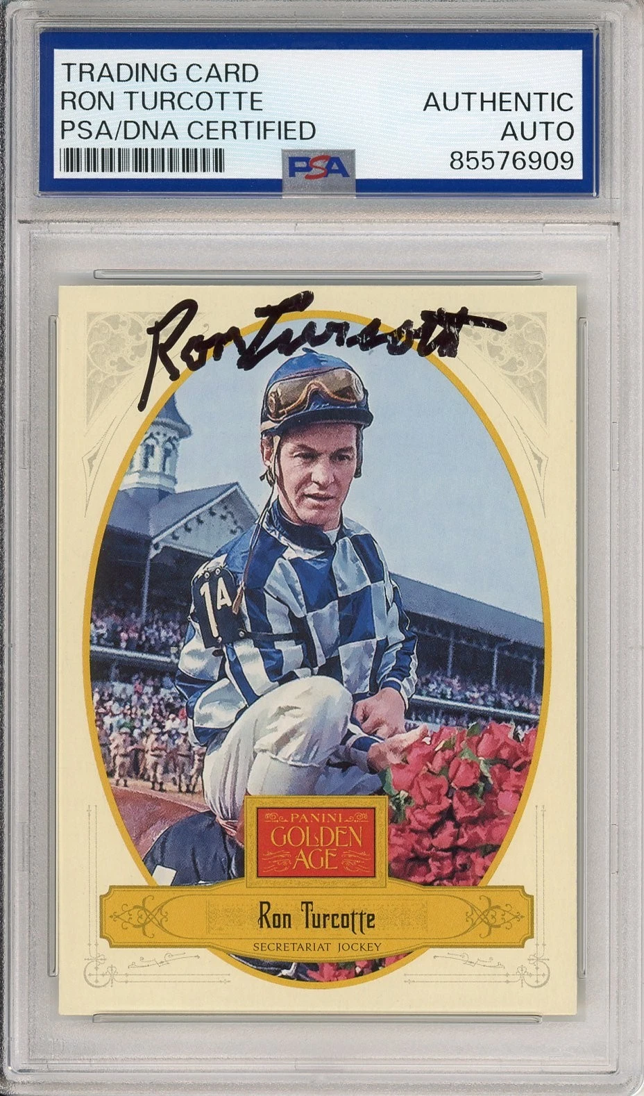 2012 Panini Golden Age Ron Turcotte SIGNED Secretariat PSA DNA COA AUTOGRAPH