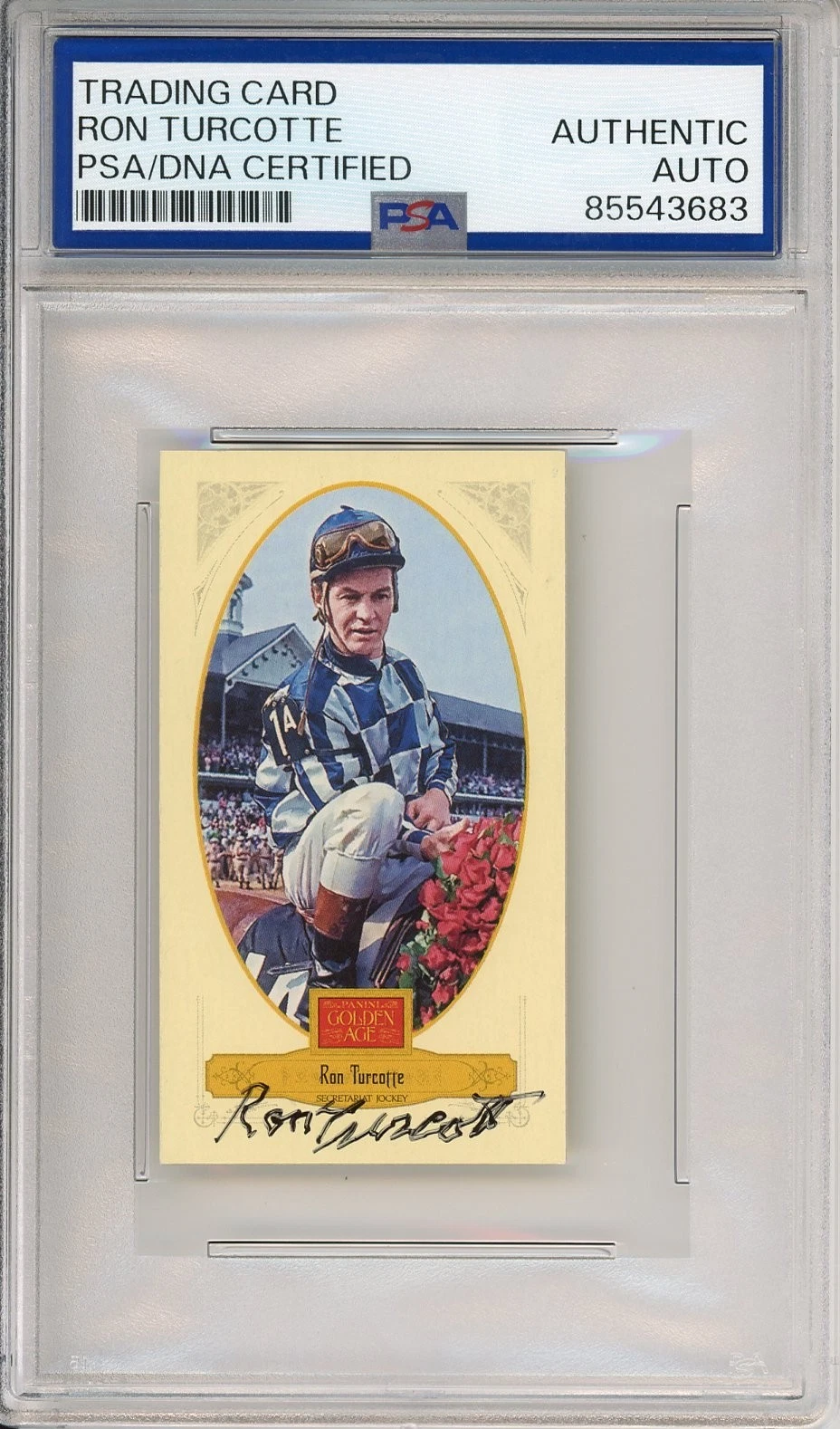 2012 Panini Golden Age Mini Ron Turcotte SIGNED Secretariat PSA DNA AUTOGRAPH