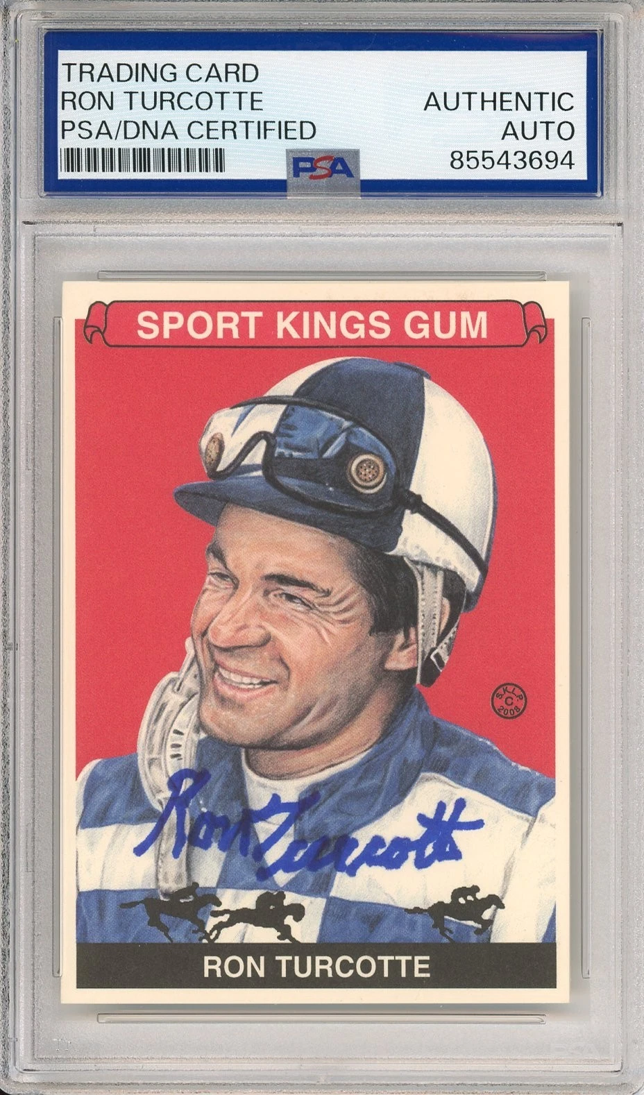2008 SportKings Ron Turcotte SIGNED Card Secretariat PSA DNA COA Autograph