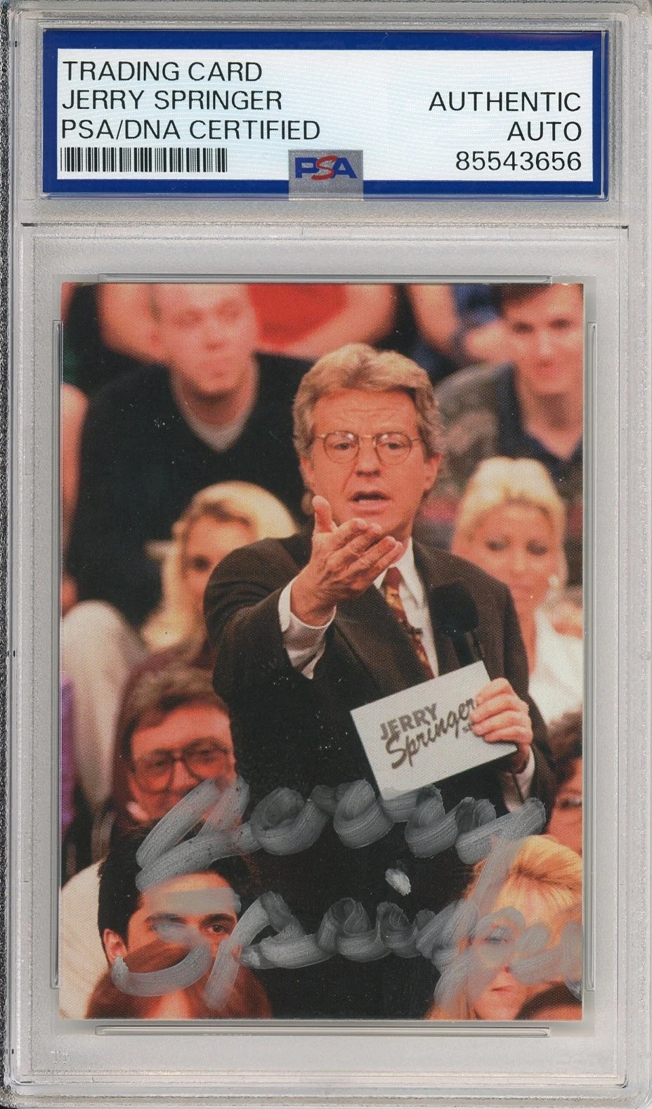 1998 COMIC IMAGES PROMO JERRY SPRINGER SHOW SIGNED RC ROOKIE CARD PSA DNA COA COLLECTIBLE MEMORABILIA