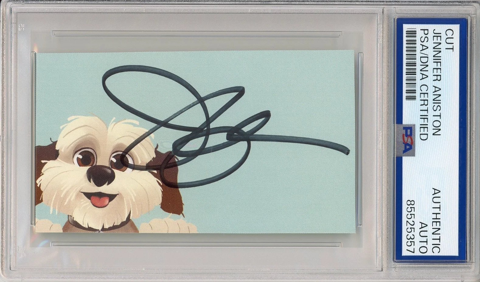 Jennifer Aniston FRIENDS SIGNED Cut Signature PSA DNA COA CERTIFIED AUTOGRAPH