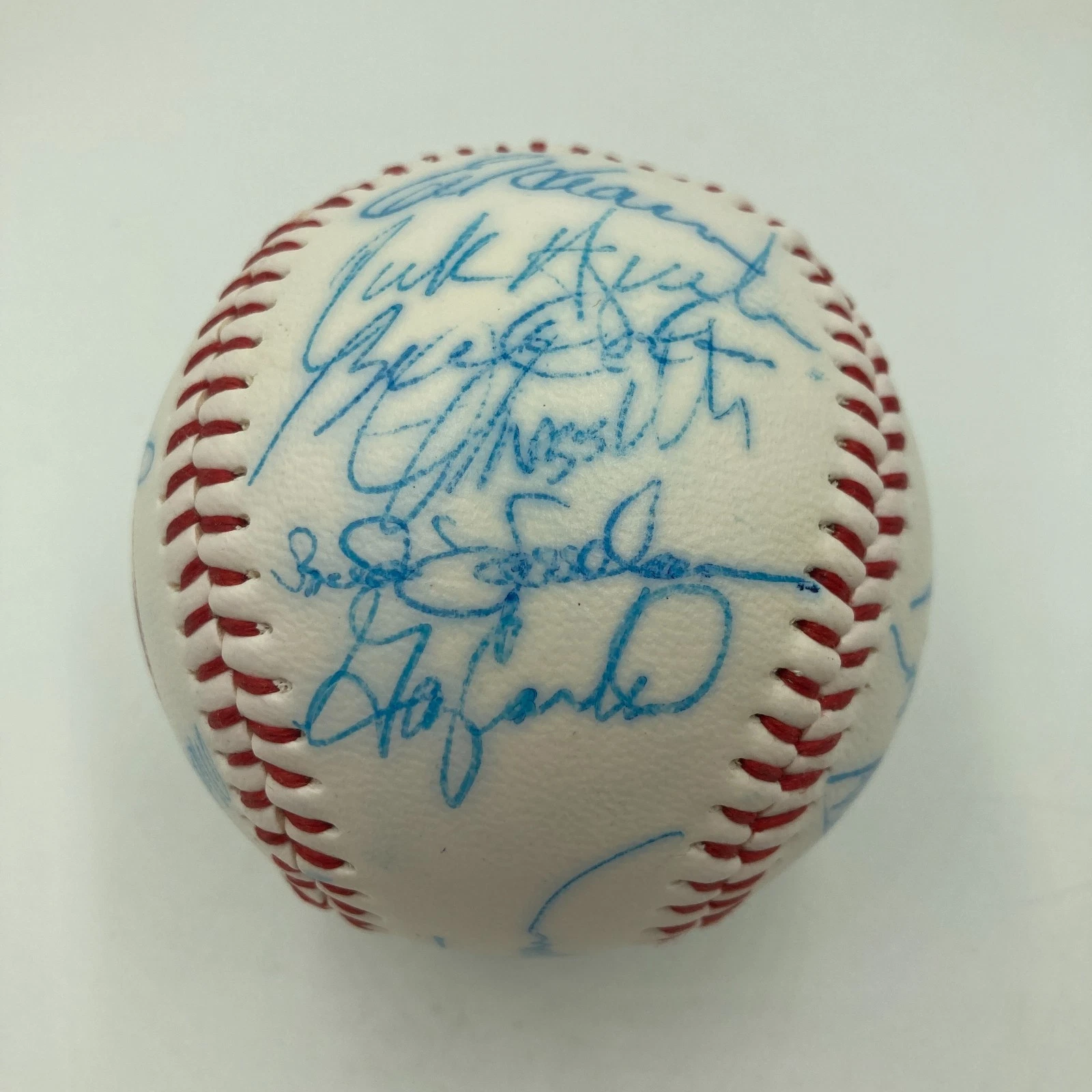 Vintage 1986 New York Mets World Series Champs Team Signed Baseball JSA COA