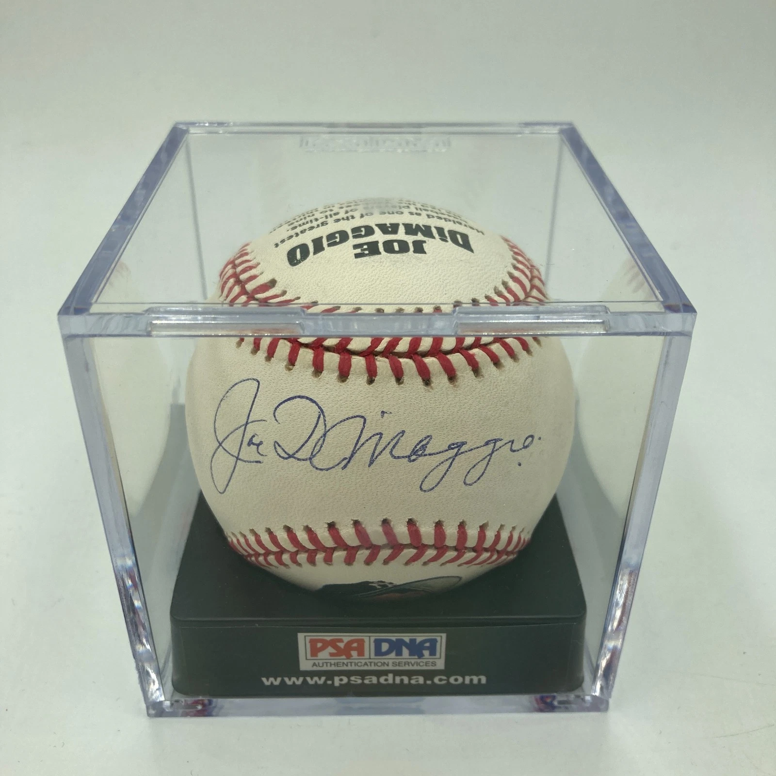 Beautiful Joe Dimaggio Signed American League Baseball PSA Graded MINT 9