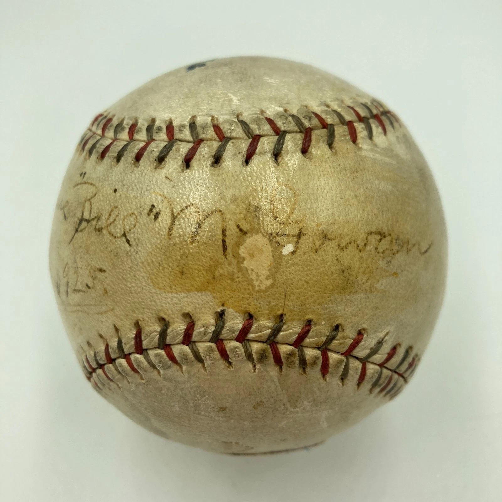 Bill McGowan Single Signed 1925 American League Baseball JSA COA RARE