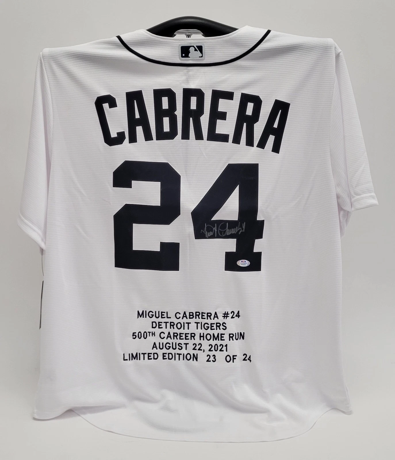 Miguel Cabrera Signed Detroit Tigers Signed STAT Jersey PSA DNA COA