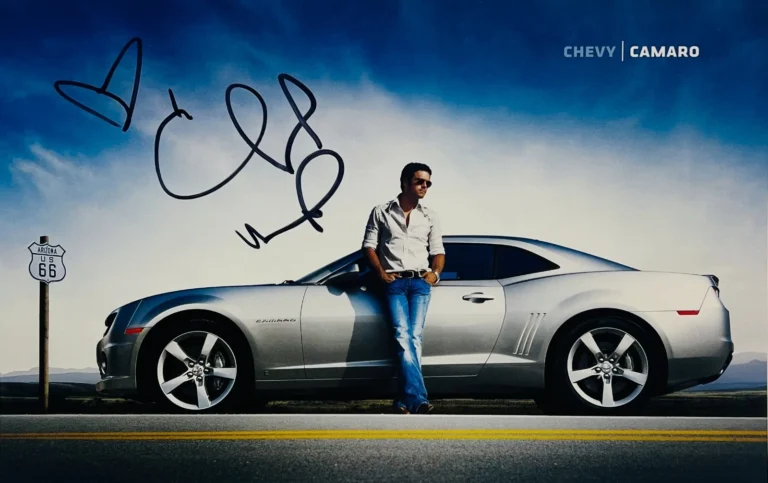 CHUCK WICKS Signed Autograph Calendar Page ACOA COA